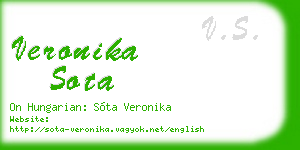 veronika sota business card